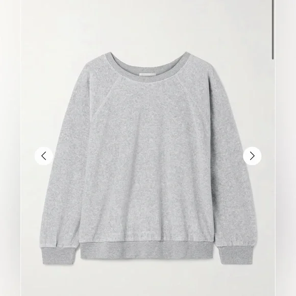 SUZIE KONDI Samos cotton-blend velour sweatshirt and sweatpants set size S - Picture 2 of 12